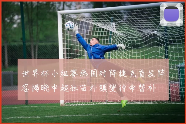 世界杯小组赛韩国对阵捷克首发阵容揭晓中超独苗朴镇燮待命替补